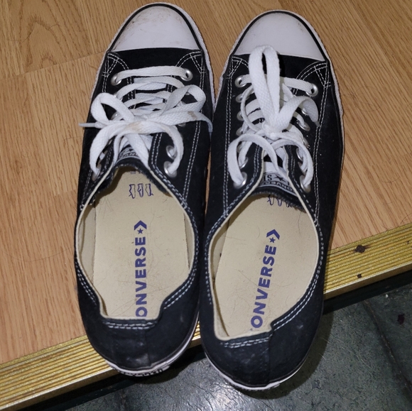 CONVERSE ALL STAR CHUCK TAYLOR LOW  M9166  BLACK / WHITE - Picture 1 of 3